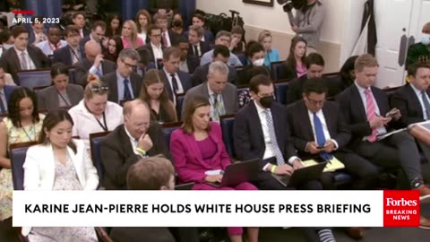 JUST IN- White House Holds Press Briefing In Wake Of Trump's Arraignment