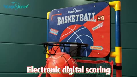 Kids Basketball Hoop Arcade Game W Electronic Scoreboard Cheer Sound, Basketball Hoop Indoor Outdoor