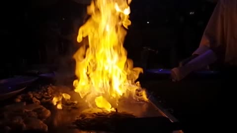 Epic slow motion footage of onion volcano