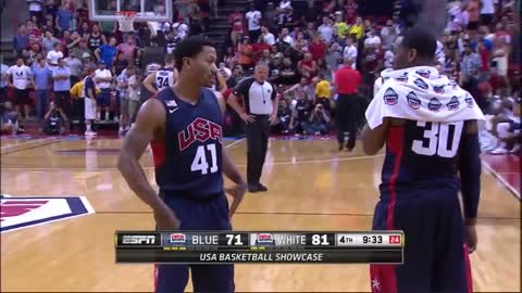 Paul George Gruesome Leg Injury in Team USA Basketball Showcase (HD)