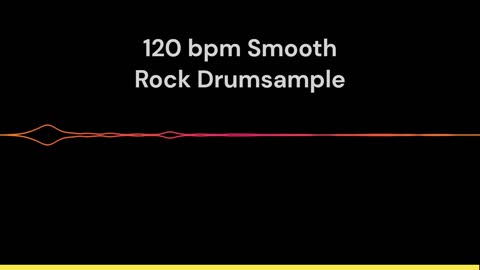 Smooth and Easy Rock Drum Sample 120 bpm
