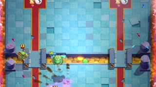 Clash Royale:19/7 gameplay (21HP left win!)