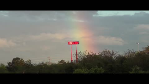Rainbow Goes To Gas Station