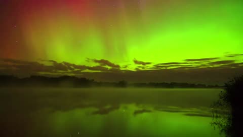 Dancing Northern Aurora Lights. A Spectacular Display of Nature's Beauty.