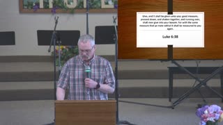 Week 5 of 5 "In Christ Alone" 15 Minute Seminar by Ed Deal at Moose Creek Baptist Church