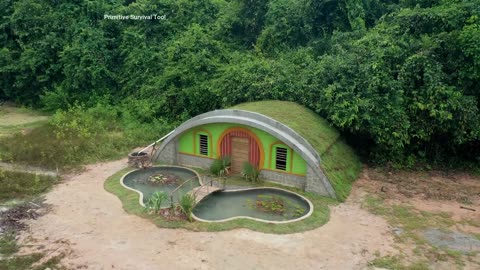 [ Full Video ] Build The Most Amazing Underground Hobbit Villa With Decoration Living Room
