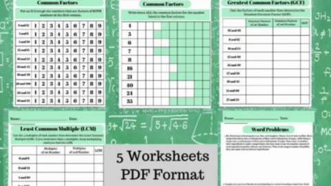 NUMBERS BUNDLE-Math Worksheets