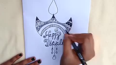 Diwali mandala art diya mandal arthow to draw diwali mandala art