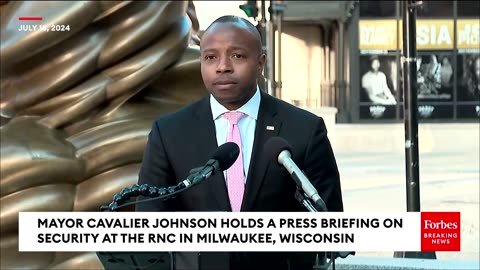 JUST IN: Milwaukee Mayor Cavalier Johnson Holds A Press Briefing On RNC Security And Public Safety