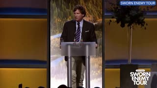 Tucker Carlson takes on Justin Trudeau and Chrystia Freeland in Alberta