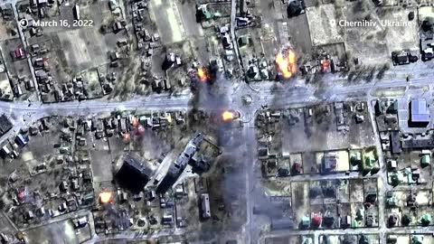 Satellite shows scale of Ukraine destruction