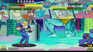 Megaman + Strider Hiryu vs Zangief + Captain Commando