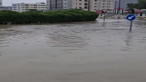 Dubai suffers from strong storms and powerful winds with thousands of lightning strikes. is rare