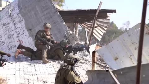 The IDF Israel Defense Forces inside Gaza