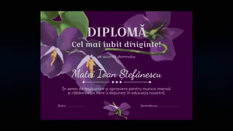 matograph.com) Diploma pentru cea mai buna diriginta