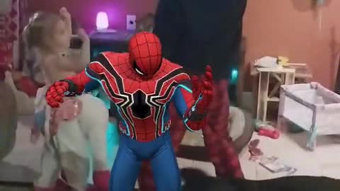 Dancing with spiderman!