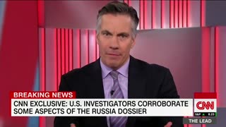 Jake Tapper in 2017 Falsely Reporting the RussiaGate Dossier Was Corroborated