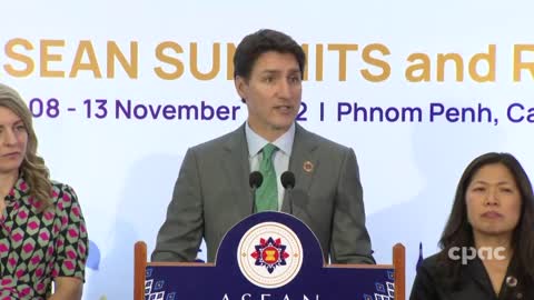 PM Trudeau holds news conference at ASEAN Summit in Phnom Penh, Cambodia – November 13, 2022