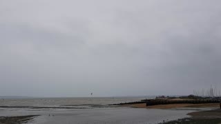 Kite surfing. On the Solent sea.uk