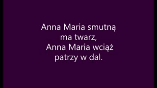Anna Maria Czerwone Gitary (tekst)