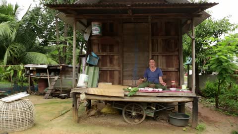 Green Papaya Salad (Som Tum)ฝรั่งทำอาหารไทย