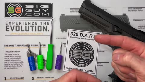 SIG Sauer P320 D.A.R.K - Disassembly And Reassembly Kit by Sig Guy