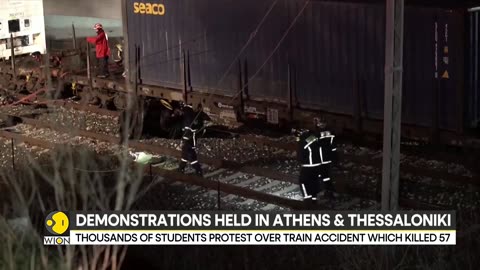 Europe- Protests in Greece's Athens over deadly train collision which killed 57 - World News - WION