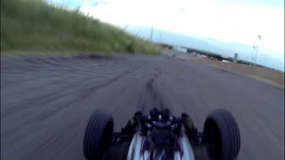 RC buggy crash at 50 mph