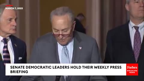 The Coward Senator Schumer squeals out a lame rebuttal to his pathetic Jan 6th debacle