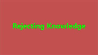 Godliness | Rejecting Knowledge - RGW Teaching