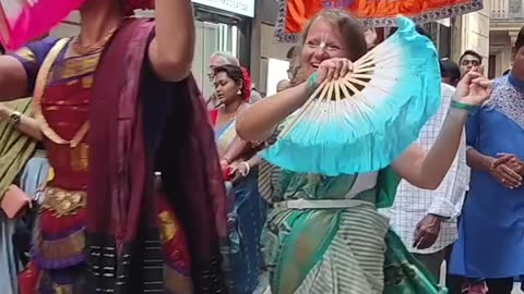 Jagannath Ratha Yatra festival in Barcelona, Spain July 2024