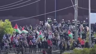 Protesters block access to Israeli cargo ship in Melbourne