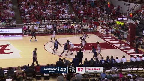Condensed Highlights: Alabama Men's Basketball vs. Longwood