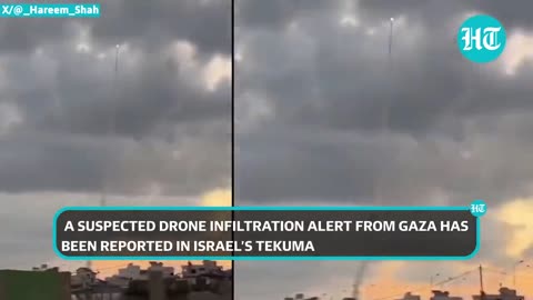 Israel-Palestine War: Hamas Mounts Full-scale Drone, Artillery & Mortar Attack | Watch