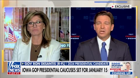 Desantis again ignores the massive fraud in Maricopa and Fulton counties, says Trump 'lost'.