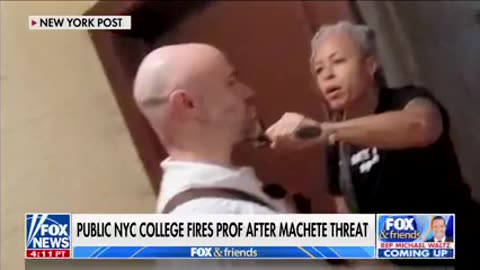 Crazy WOKE Professor Whips Out Machete and THREATENS Reporter... It Backfires Immediately
