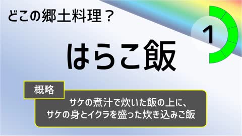 【雑学クイズ】どこの郷土料理？ その１（全10問）