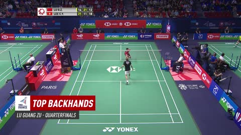 YONEX French Open 2022 | Top Backhands of the Week