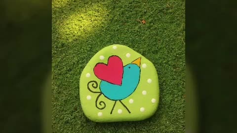 latest diy heart shaped stone pebble painting ideas unique stone craft