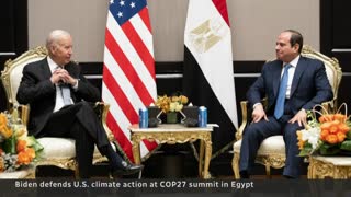 Biden reaffirms commitment to climate progress at COP27