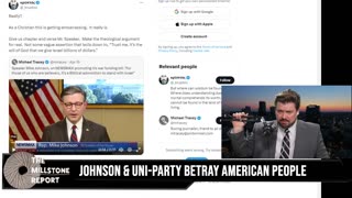 Millstone Report w Paul Harrell_ Johnson & Uni-Party BETRAY American People, Tucker Goes On Rogan