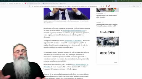 DATABOLHA diz QUE LULA está IGUAL a BOLSONARO na APROVAÇÃO, mas SEM COVID e sem PERSEGUIÇÃO DA FOLHA