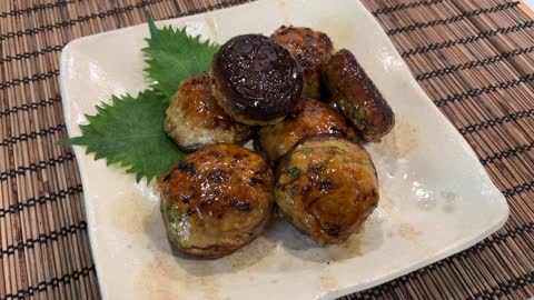 Stuffed Shiitake Mushroom Recipe - Japanese Cooking 101