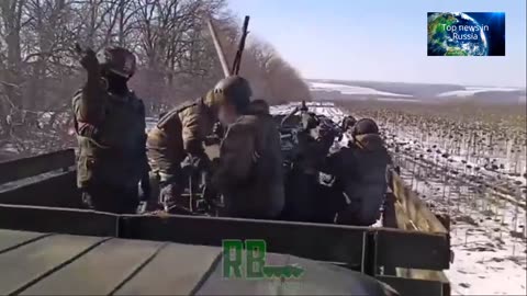 Soldiers are firing at Ukrainian militants from automatic weapons. Wedding direction.