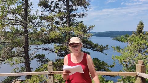 July 27 2023 Painting our state of Minnesota at Honeymoon bluff Gunflint trail.