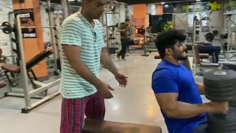 Chest exercises dumbbell press 100KG