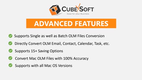 CubexSoft Mac OLM Converter