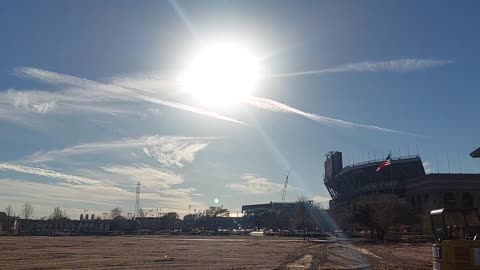 Nasty Chemtrails over Texas A&M University 1/19/23 10 of 17