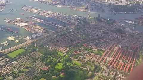 Landing Transavia 737 op Rotterdam Waanzinnige aanvliegroute