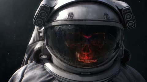 Astronaut Skull Weltall